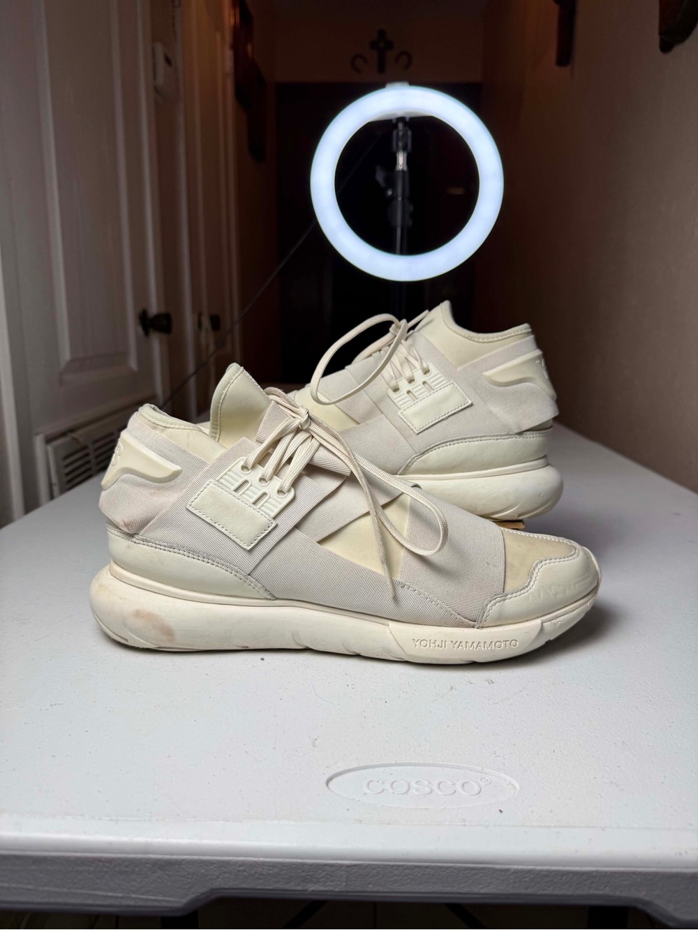 Adidas x Y-3 Qasa High Triple White 2016 Yohji Yamamoto Size Us 11.5